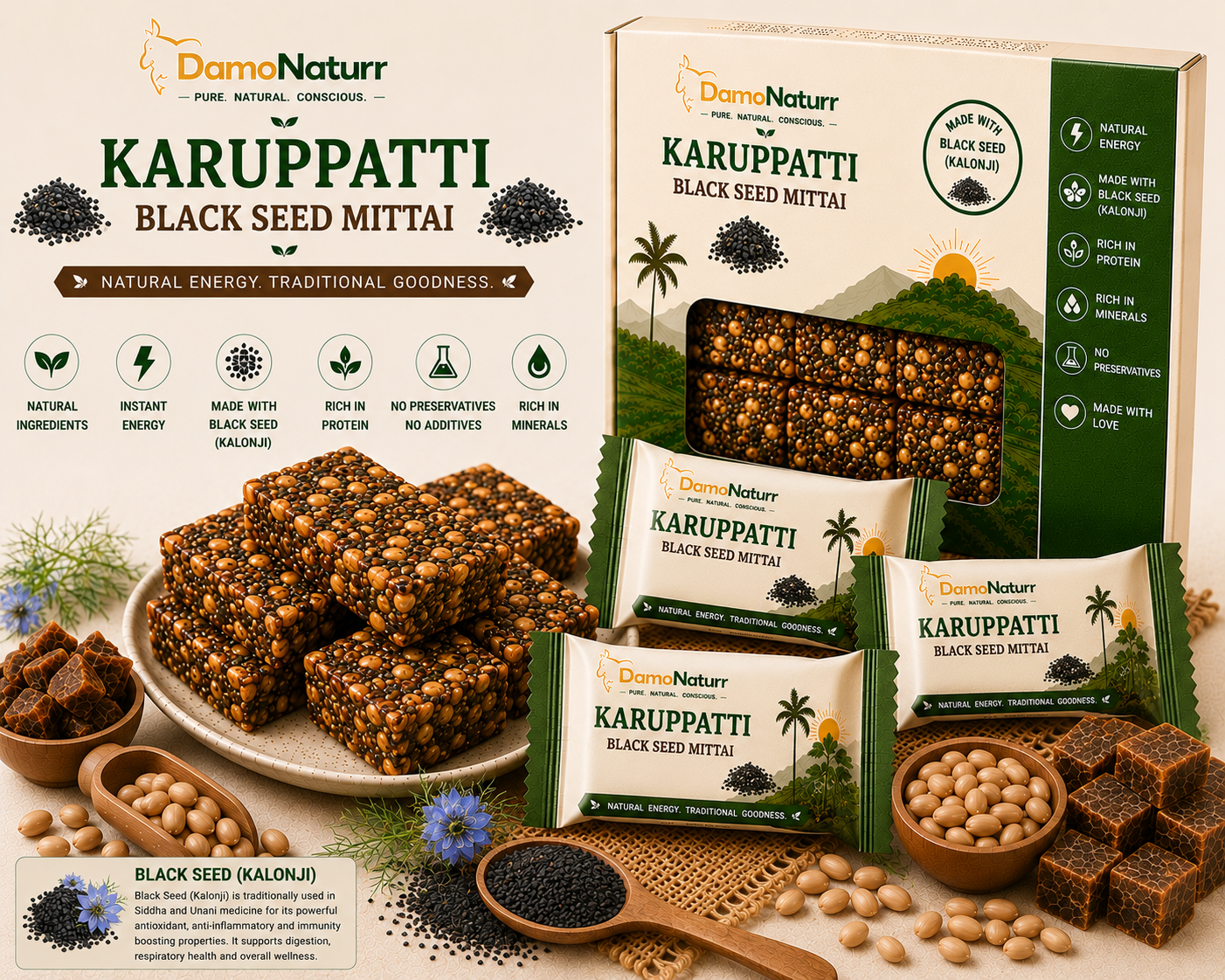 Karuppatti Black Seed Mittai
