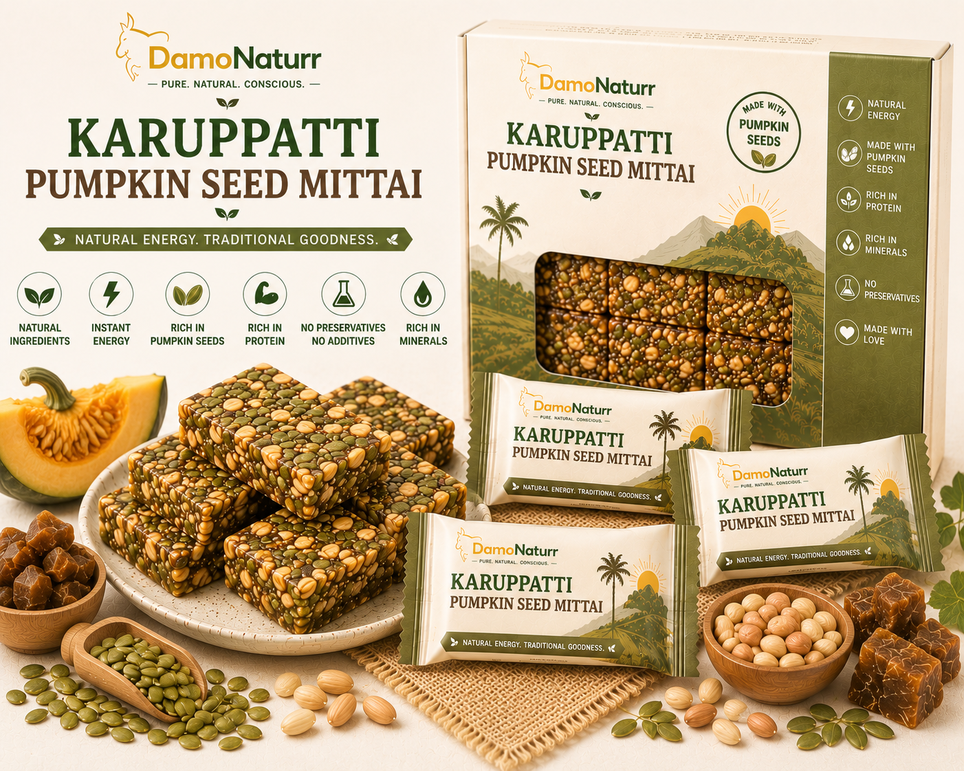 Karuppatti Pumpkin Seed Mittai